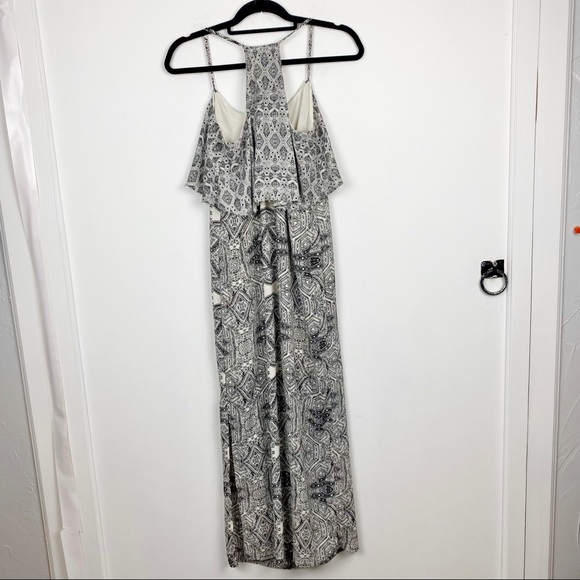 Anthropologie Vanessa Virginia Takisha Maxi Dress black and cream size 6 - Picture 9 of 16